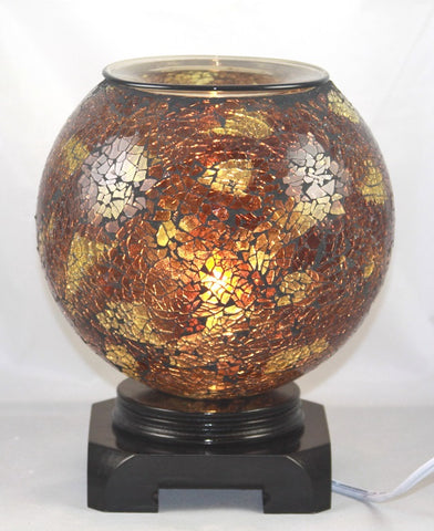 Crackled Globe Style Aroma Light Corded
